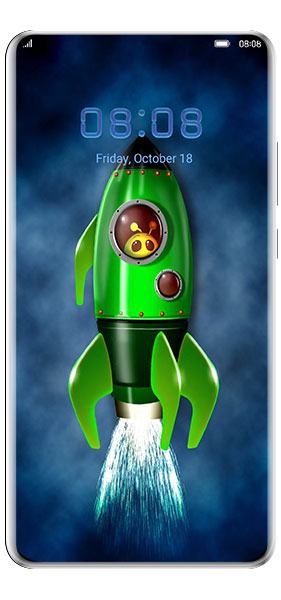 Alien Rocket Huawei Theme