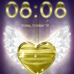 Stylish Golden Heart with Wings Embedded in the Starry Sky: A Bling Theme for Huawei by Robert Bürger