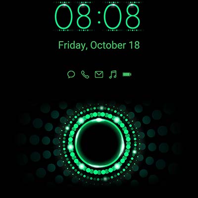 Neon Green Circles AOD